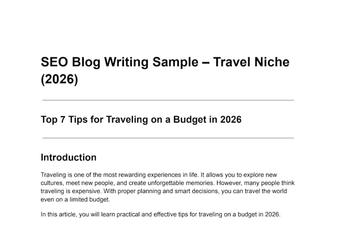 write SEO blog articles